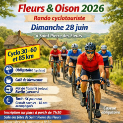 Randonnée cyclotouriste FLEURS & OISON